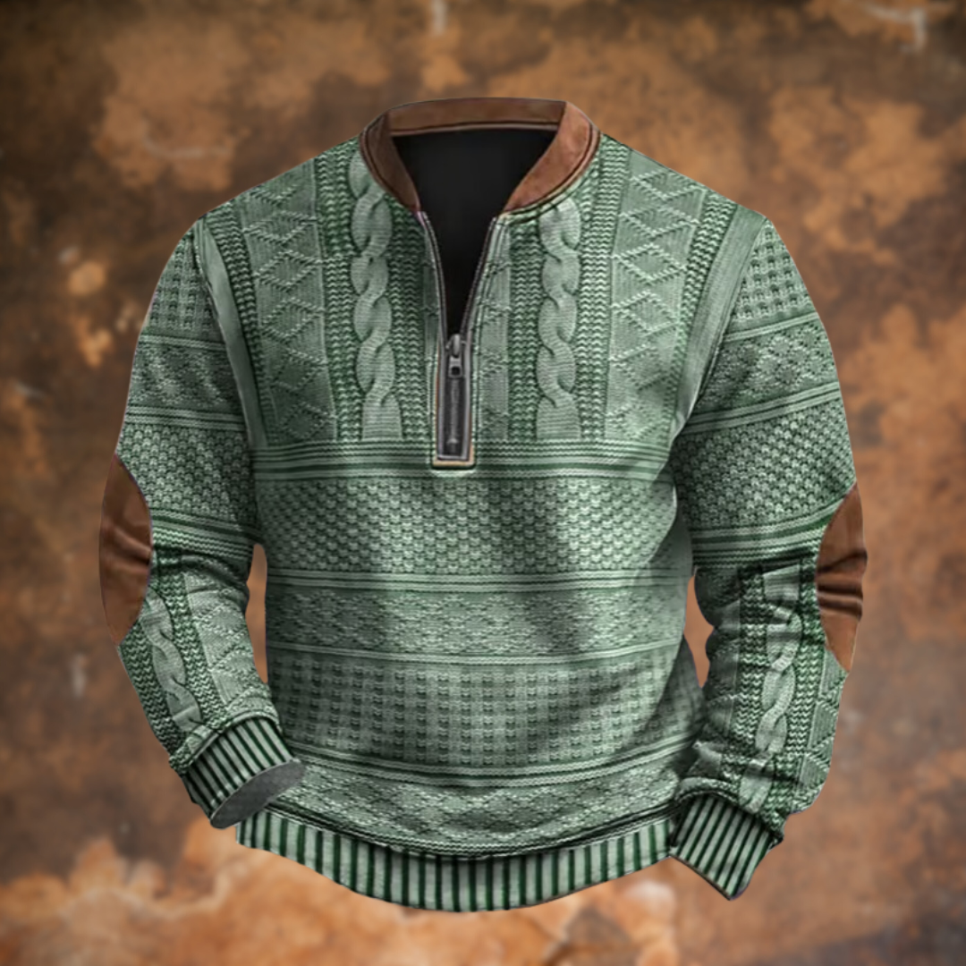 Anton β Modern Elegant Knit Sweater with Stylish Zip Detail