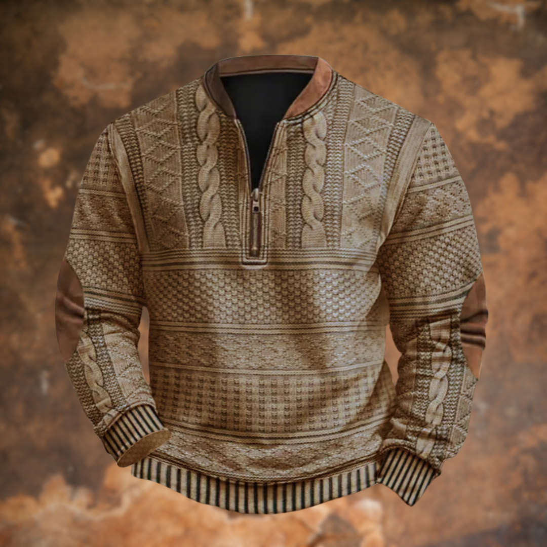 Anton β Modern Elegant Knit Sweater with Stylish Zip Detail