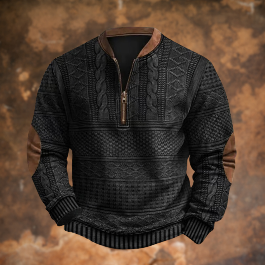 Anton β Modern Elegant Knit Sweater with Stylish Zip Detail