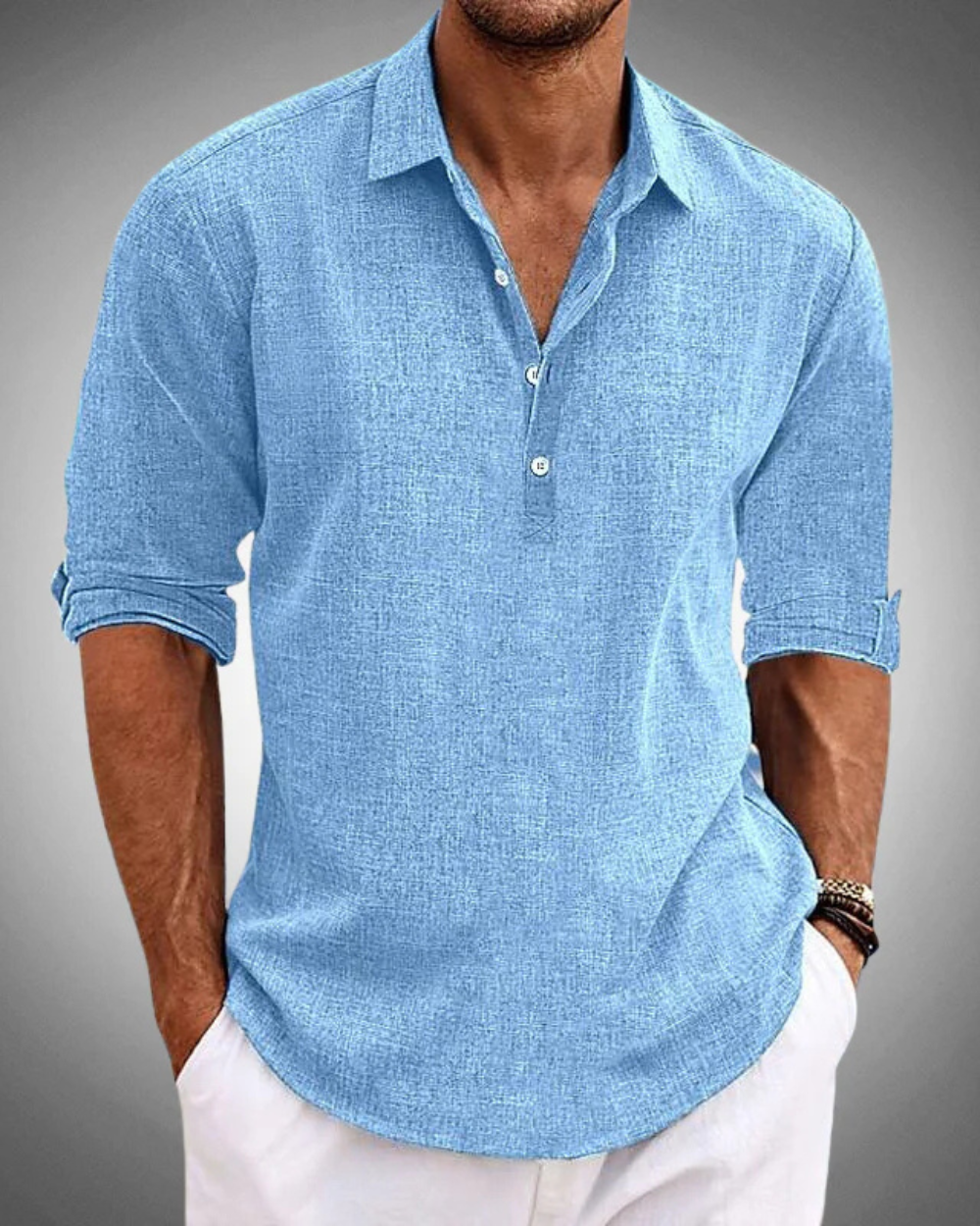 Stylish Everyday Elegance: Classic Sabbio Cotton Shirt for a Timeless Look