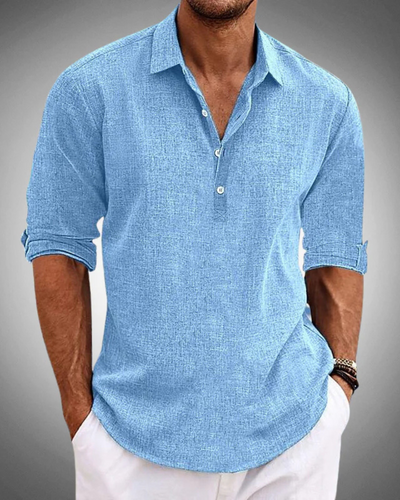 Stylish Everyday Elegance: Classic Sabbio Cotton Shirt for a Timeless Look