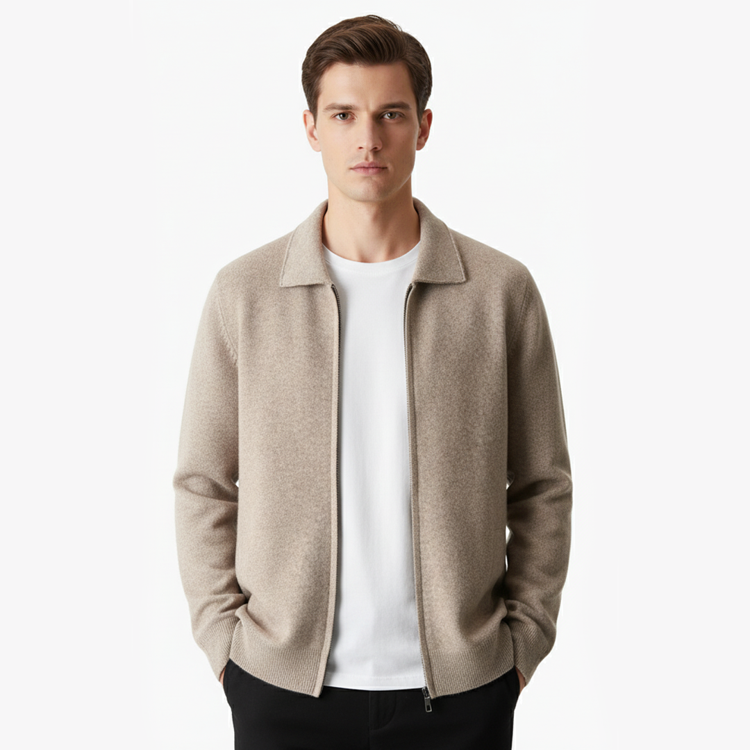 OSLO Zip Polo Cardigan