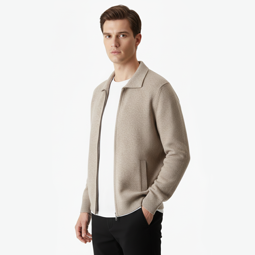 OSLO Zip Polo Cardigan