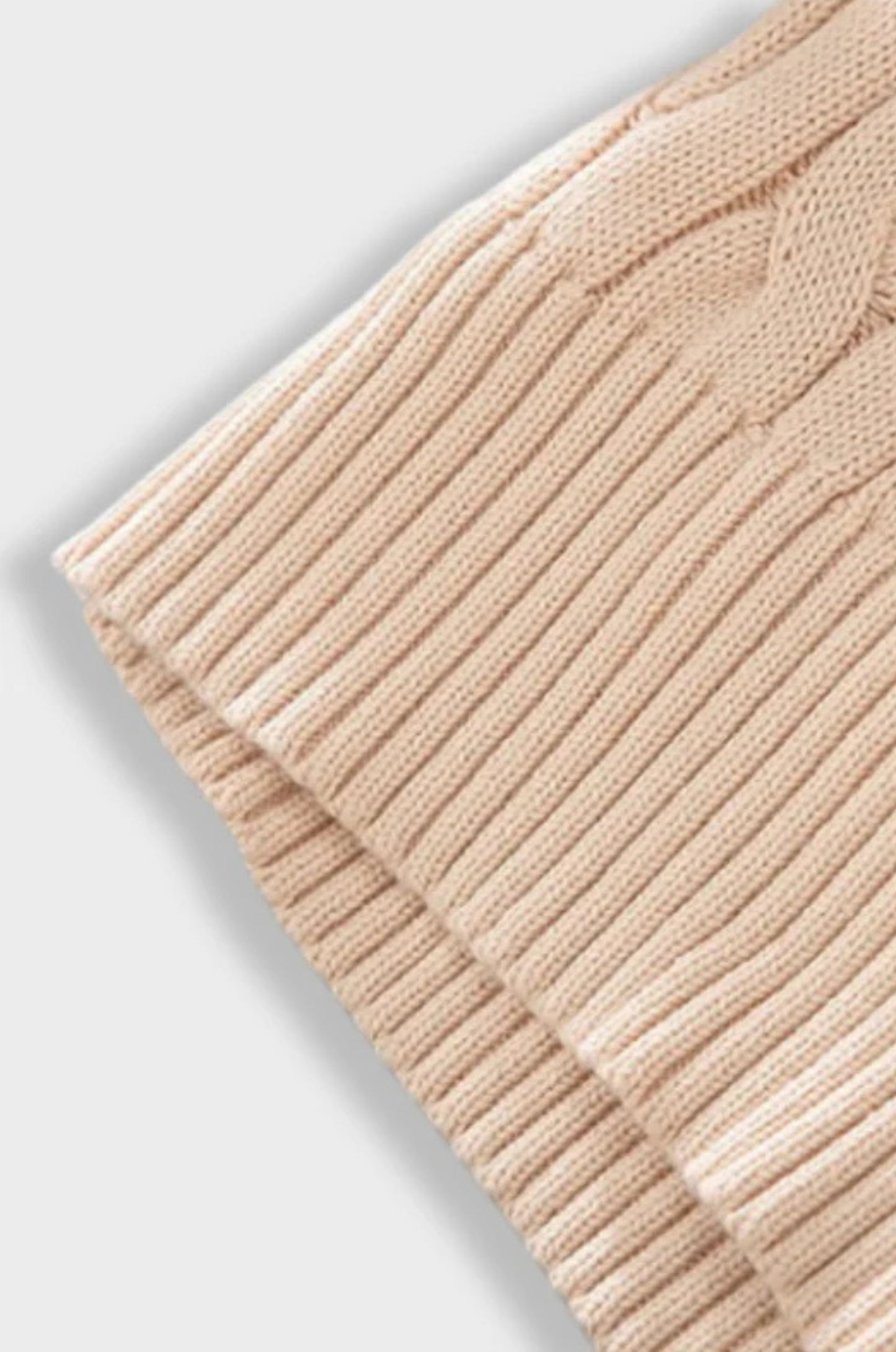 Quilted zip-up sweater