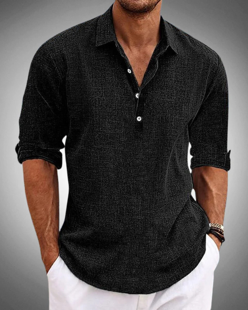 Stylish Everyday Elegance: Classic Sabbio Cotton Shirt for a Timeless Look