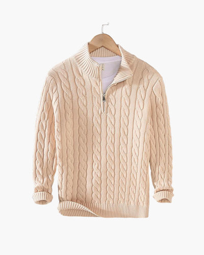 OSLO Zipped Cable Sweater