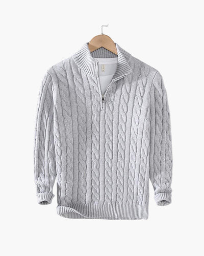 OSLO Zipped Cable Sweater