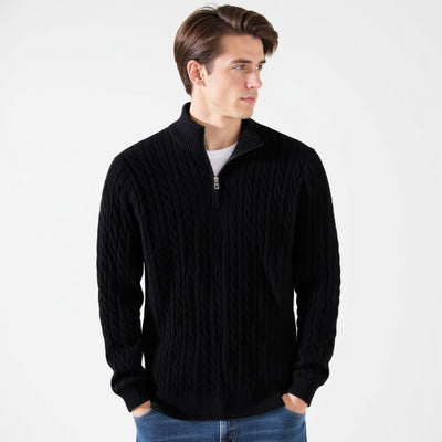 OSLO Zipped Cable Sweater