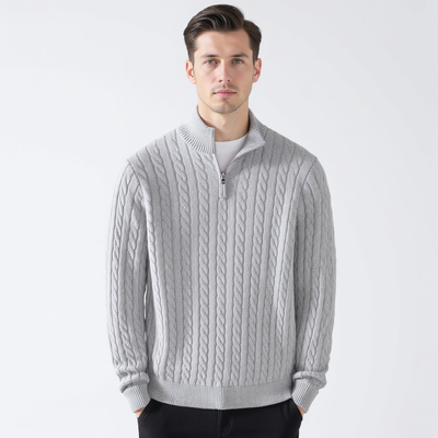 OSLO Zipped Cable Sweater