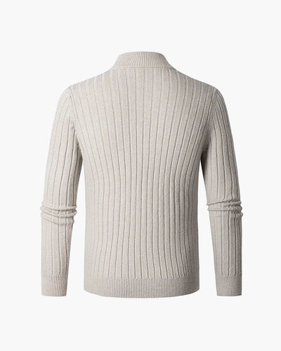 OSLO High Collar Half Zip Sweater