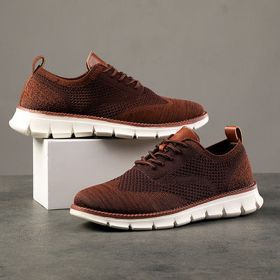 Men Knit Sneakers with Flexible Uppers and Anti-Slip Soles