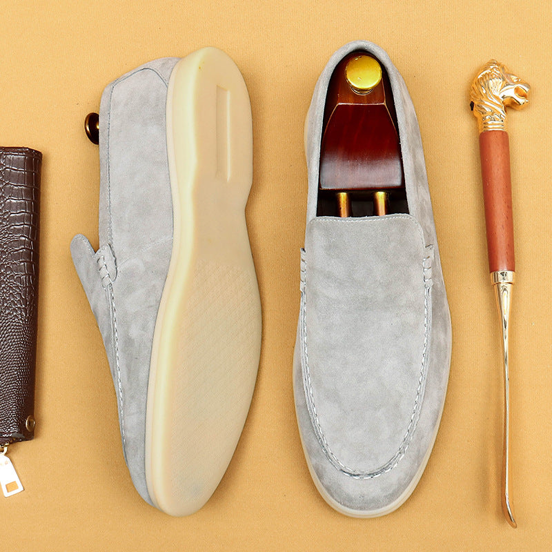 Men Suede Loafers Slip-On with All-Day Support Sole