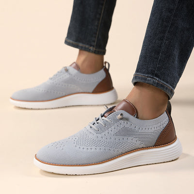 Men Mesh Sneakers with Cushioned Sole