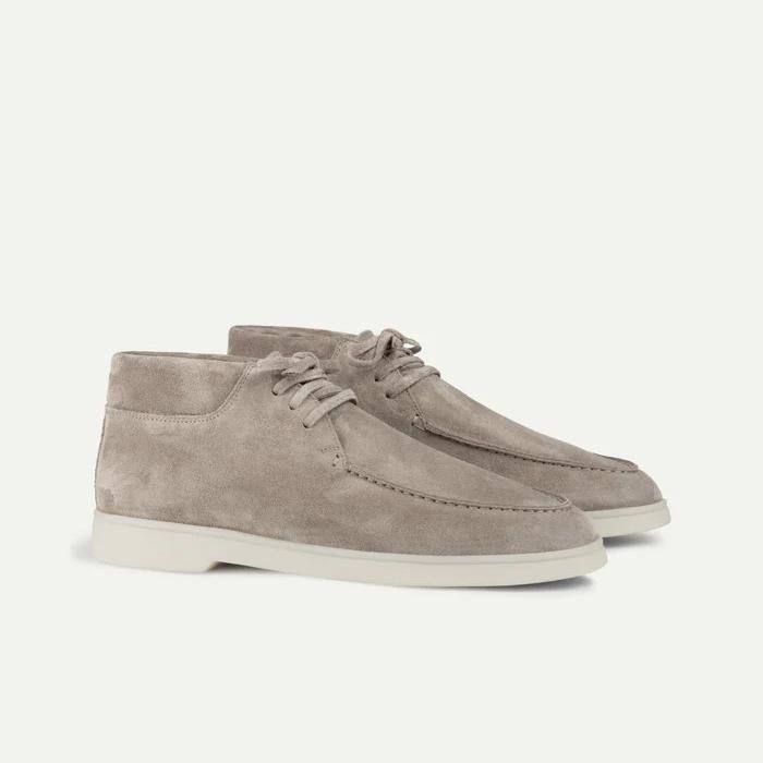 Men Suede Slip-On Shoes with Cushioned Insole