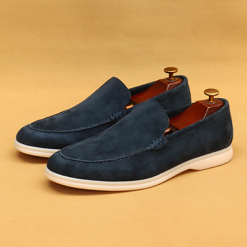 Men Suede Loafers Slip-On with All-Day Support Sole