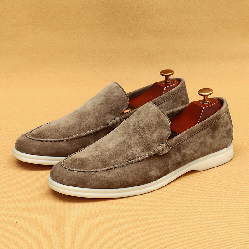 Men Suede Loafers Slip-On with All-Day Support Sole