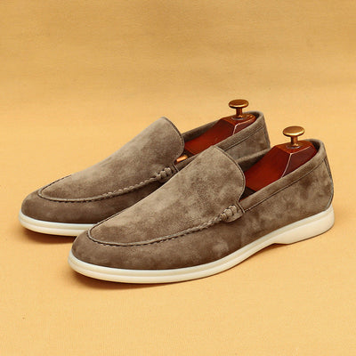Men Suede Loafers Slip-On with All-Day Support Sole
