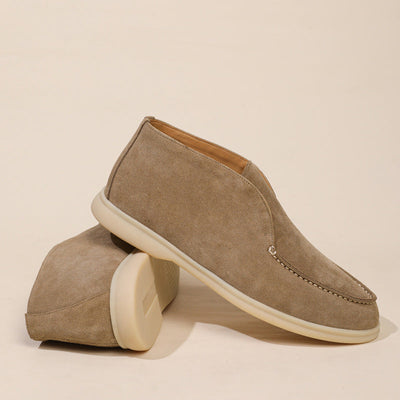 Men Suede Ankle Boots Lightweight Cushioned Insoles