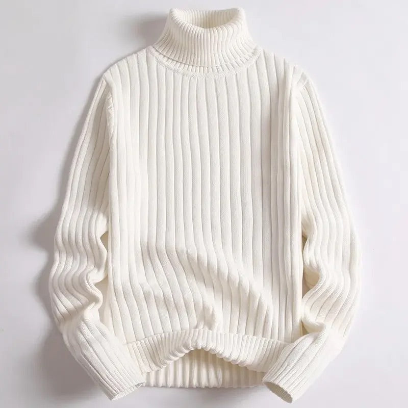 Men's Ribbed Turtleneck Sweater