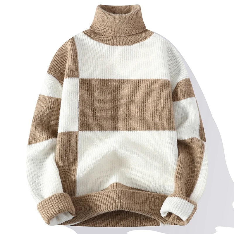 Men's Rib-Knit Turtleneck Sweater