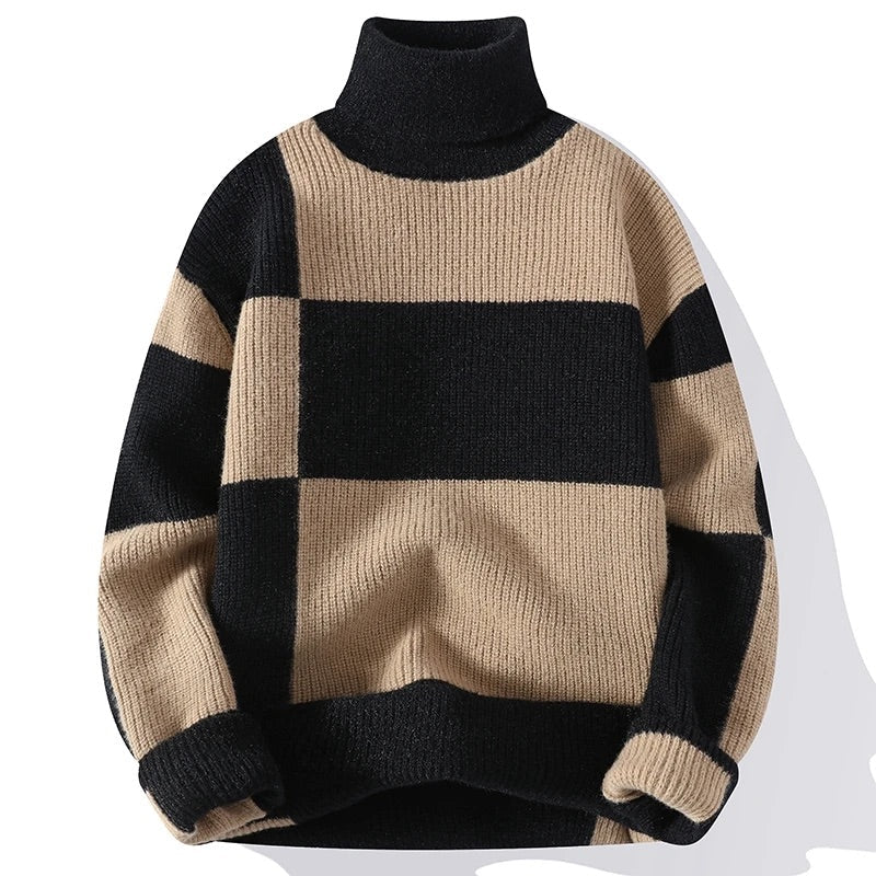 Men's Rib-Knit Turtleneck Sweater