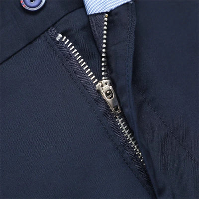 Men Straight Leg Stretch Dress Pants with Italian Detailing