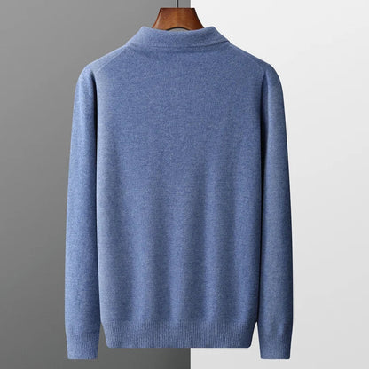 Men’s Long Sleeve Shirt With Exposed Seams And Triple-Button Closure