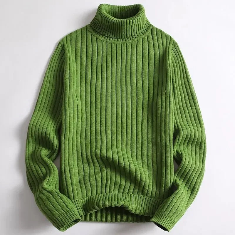 Men's Ribbed Turtleneck Sweater