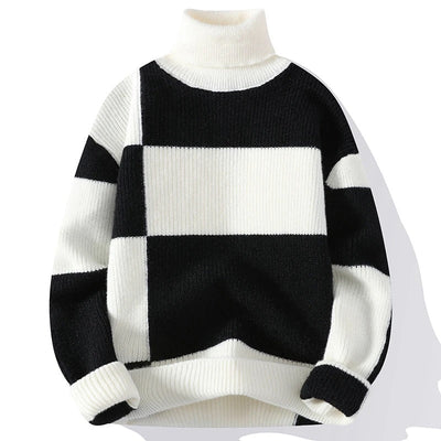 Men's Rib-Knit Turtleneck Sweater