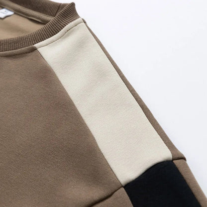 Men's Colorblock Knit Crewneck Sweater