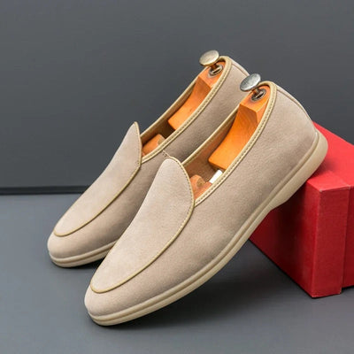 Men's Suede Loafers with Cushioned EVA Insole