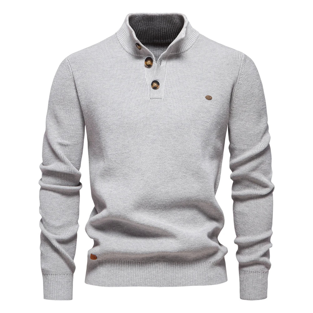 The Kingston Button Sweater