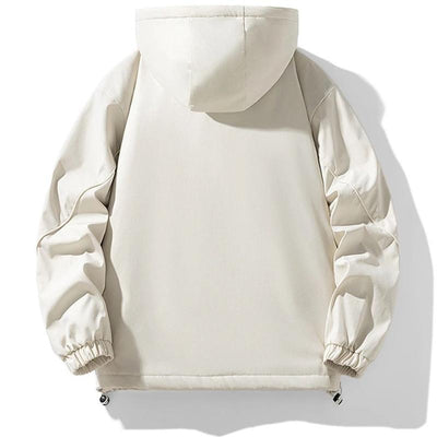 Men's Winter Padded Jacket with Sherpa Lining and Adjustable Waist