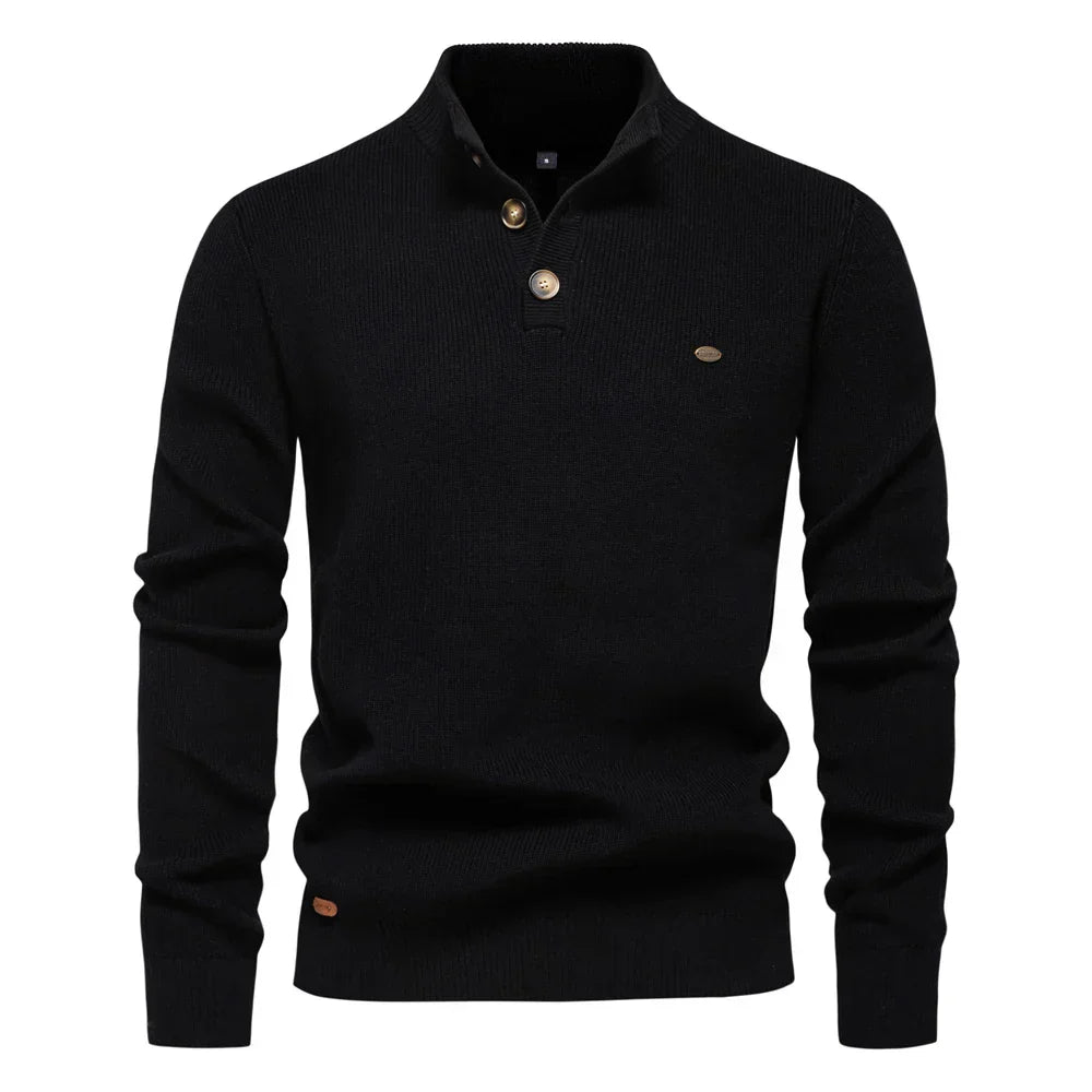 The Kingston Button Sweater