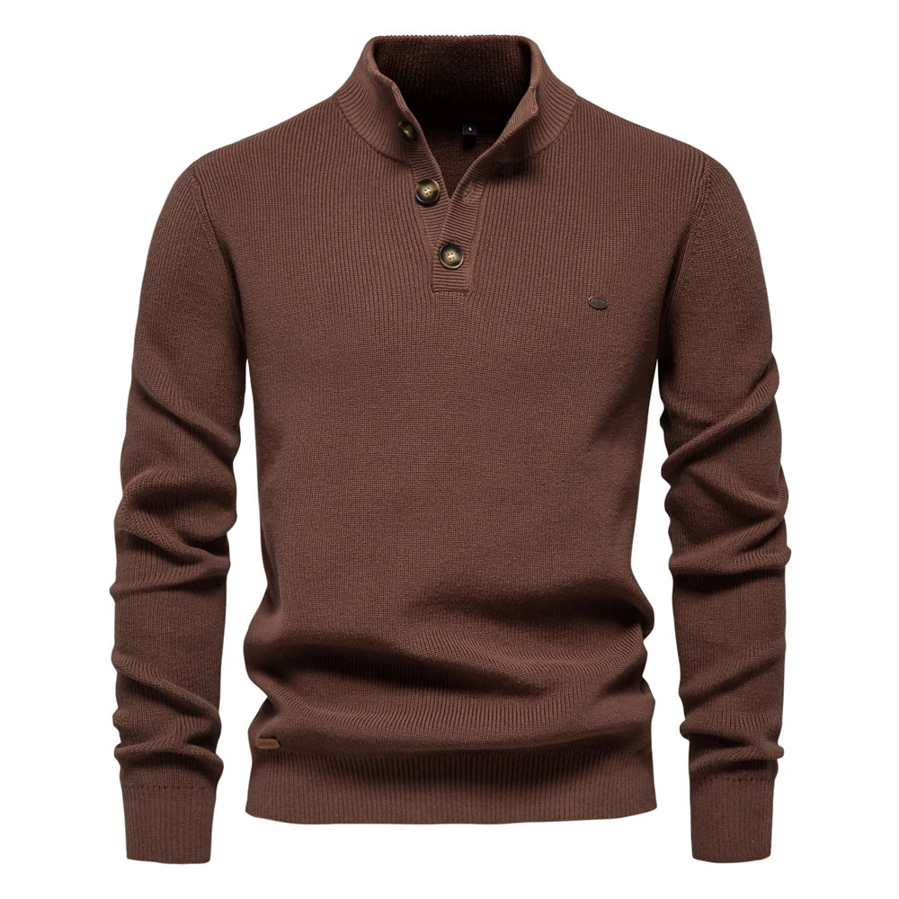 The Kingston Button Sweater