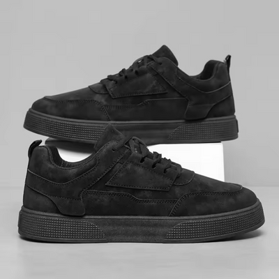 Men Suede Sneakers with Cushioned Insole and Breathable Design