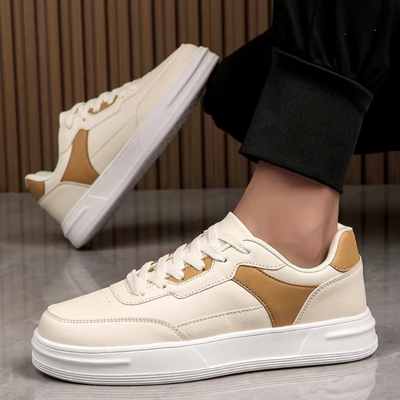 Men Canvas Sneakers with EVA Cushioned Footbed and Italian Color Accents