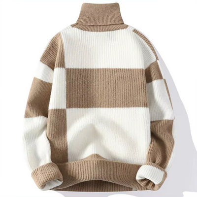 Men's Rib-Knit Turtleneck Sweater