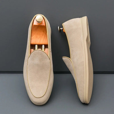 Men's Suede Loafers with Cushioned EVA Insole