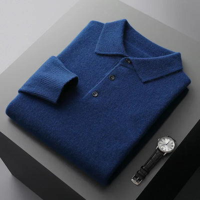 Men’s Long Sleeve Shirt With Exposed Seams And Triple-Button Closure