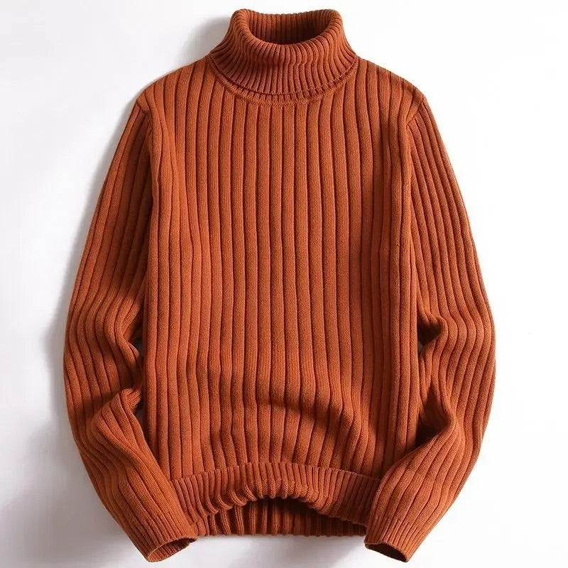 Men's Ribbed Turtleneck Sweater