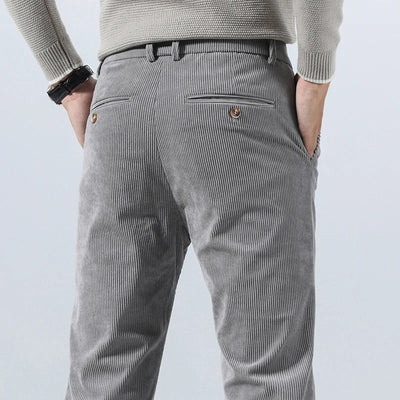 Men's Tailored-Fit Wide-Wale Corduroy Trousers