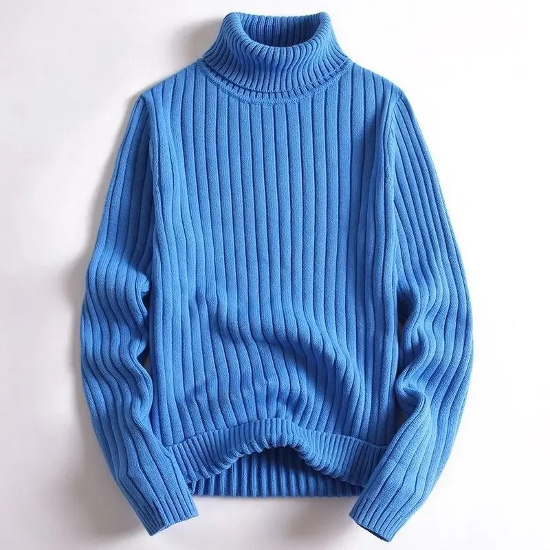Men's Ribbed Turtleneck Sweater
