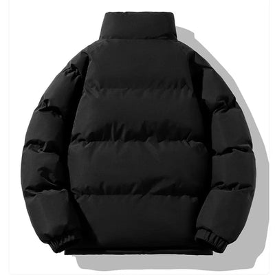 Men's Winter Puffer Jacket with Sherpa-Lined Interior and Lightweight Insulation