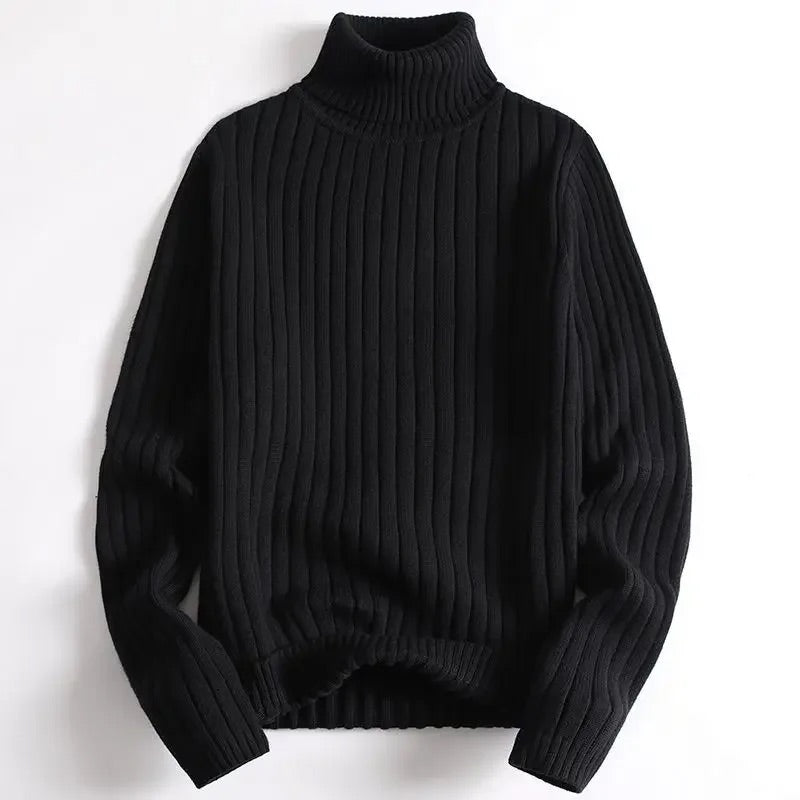 Men's Ribbed Turtleneck Sweater