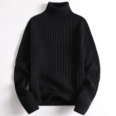 Men's Ribbed Turtleneck Sweater