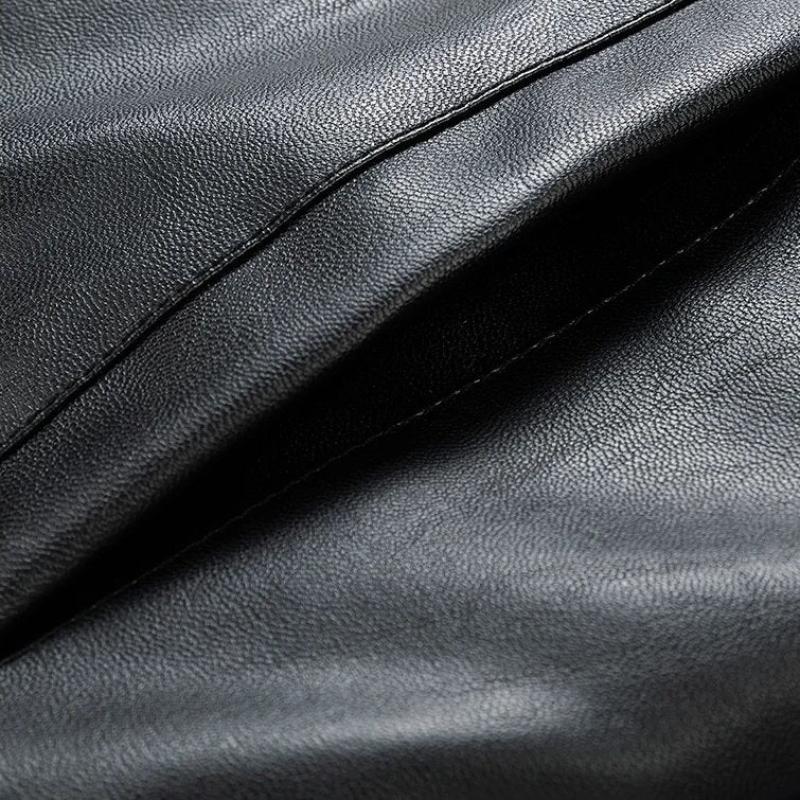 Men's Winter Aviator Jacket with Sherpa Lining and Laydown Collar