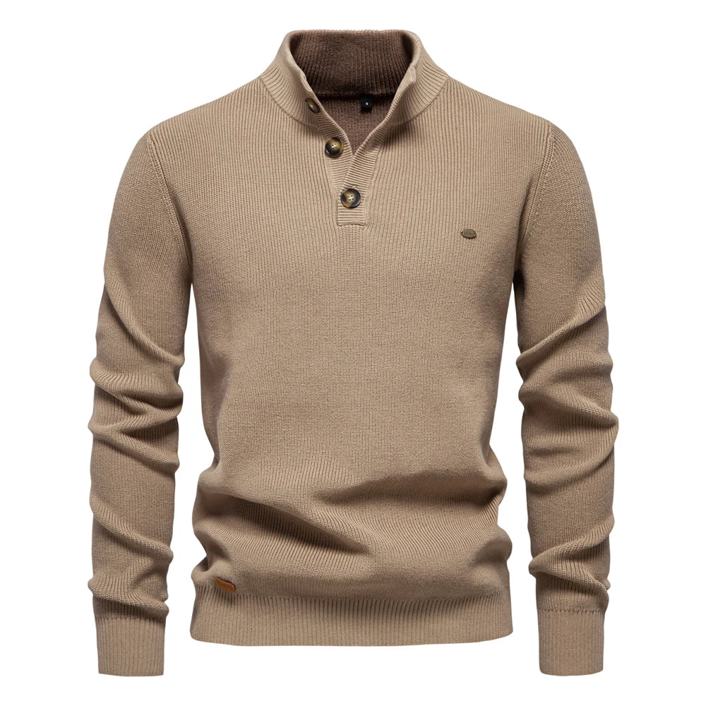 The Kingston Button Sweater