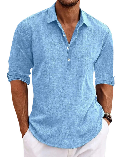 Stylish Everyday Elegance: Classic Sabbio Cotton Shirt for a Timeless Look