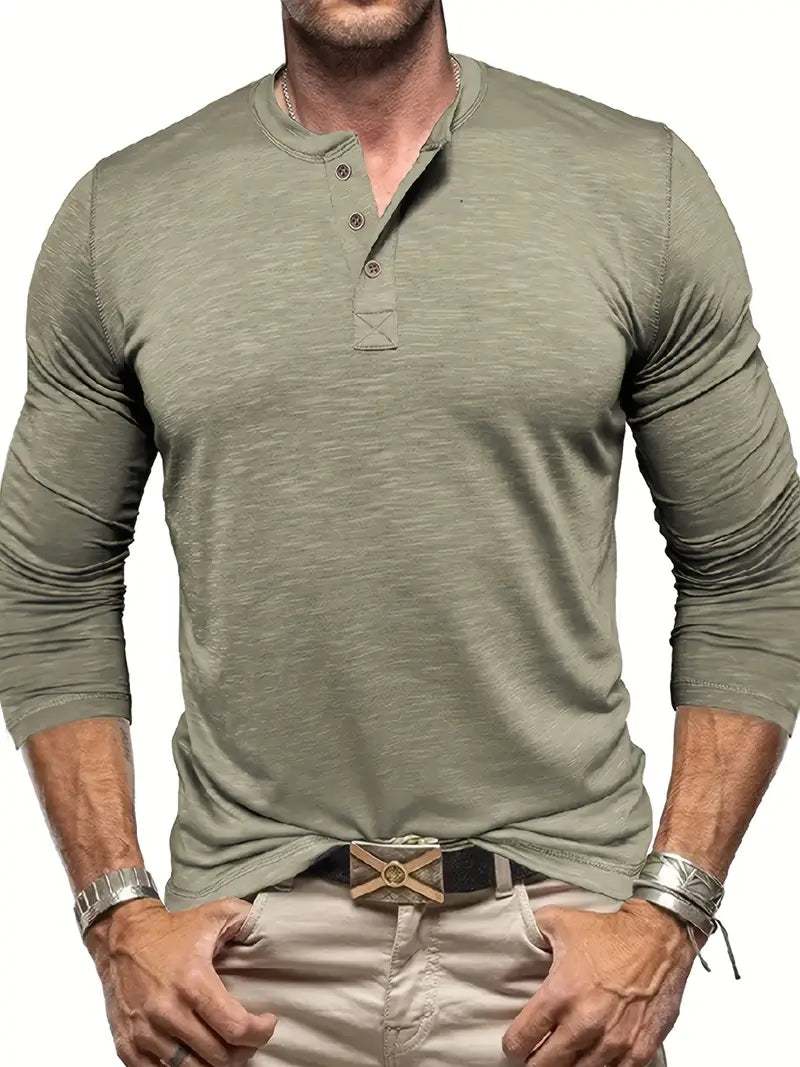 Randell - Comfortable Casual Long Sleeve T-Shirt for Everyday Wear